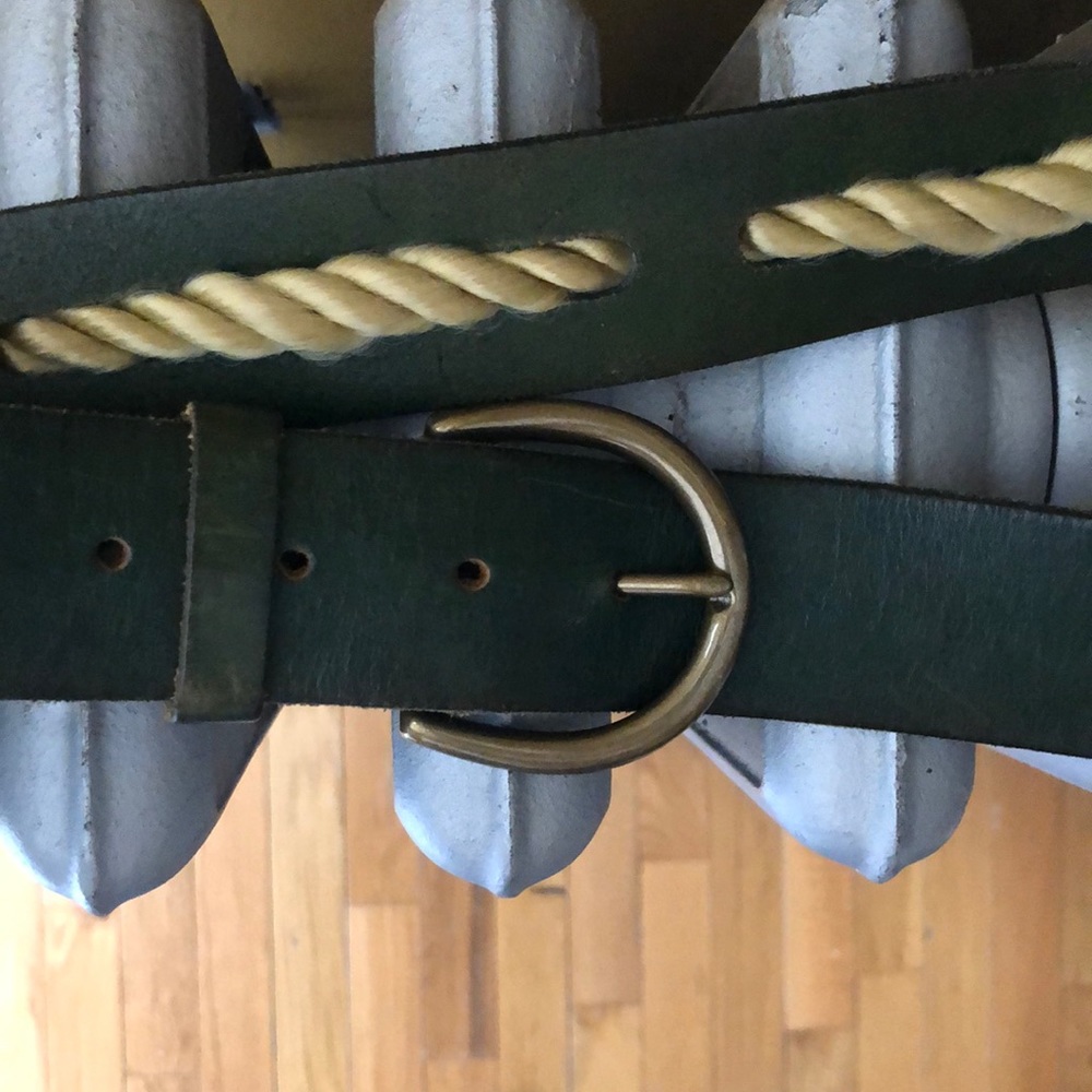 Anthropologie Forest green belt